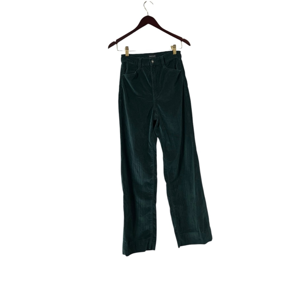 FAVORITE DAUGHTER Misha Super High Rise Wide Leg Hayward Green Corduroy Pants - Picture 3 of 8